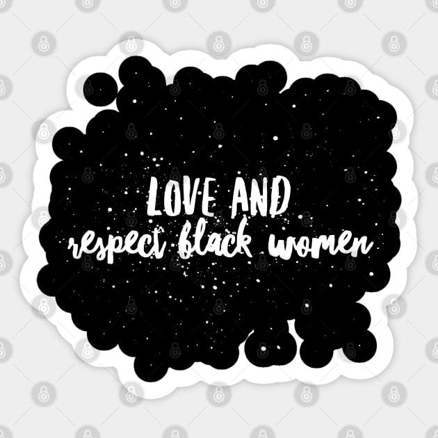 Love And Respect Black Women | African American Sticker by UrbanLifeApparel